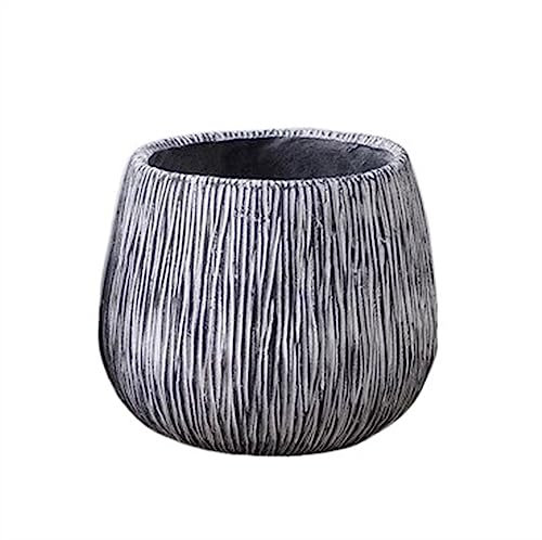 XXAD553TY Fioriera da Esterno Vasi for Piante Modello in Pietra Cemento Vasi da Fiori Rotondi semplici Pavimenti for Soggiorno Grandi fioriere for la Coltivazione di Piante Verdi Fioriera(XL)