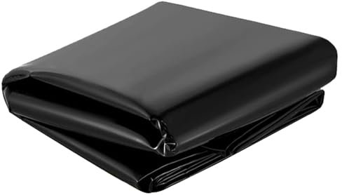 Pond Liner Film Noir 3x2m 3x5m 5x7m 6x8m 8x12m Foldable HDPE Pond Membrane for Koi Fish Pools Durable 0.2mm Thickness Prefabricated Water Garden Liner (10x10m)
