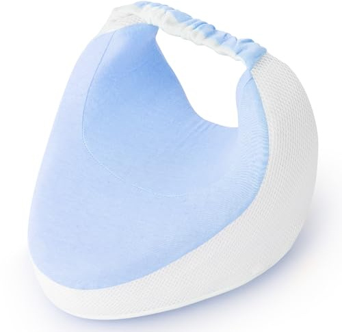 Coussin de genou en mousse à mémoire de forme pour les personnes dormant sur le côté – Coussin ergonomique de soutien des jambes pour soulager les douleurs aux hanches, au dos et aux articulations