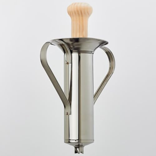 Evocalo Churrera Manual Gigante 38 cm de Acero Inoxidable 18/10 con Maza de Madera – para Churros y Porras Tradicionales