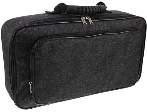 MUELODSIC Gitarrentasche für Effektpedale Pedalboard-koffer zum Schutz von Musikinstrumenten Stoßfeste Aufbewahrung für Gitarreneffektprozessoren Leicht Transportierbar mit Tragegriff