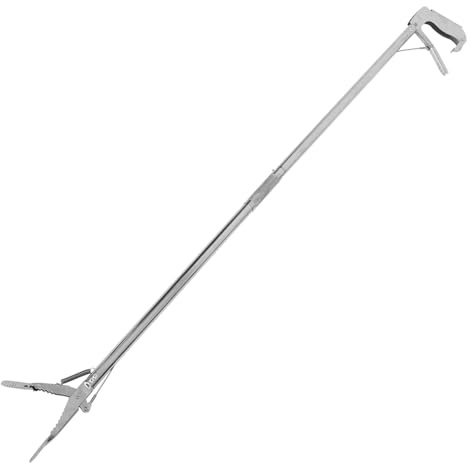 UPKOCH Pinza de Agarre Plegable de Acero Inoxidable 118 CM para Personas Mayores Herramienta de Recogida para Ancianos y Pacientes Postrados Recolector Práctico para Uso Diario y