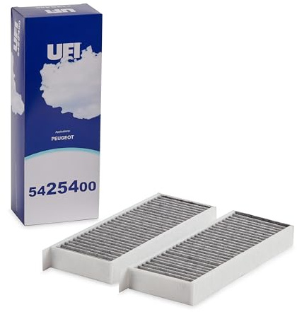UFI Filters, Charcoal Cabin Filter 54.254.00, Filtre à cabine de Remplacement, Adapté aux Voitures, Applicable sur Divers Modèles de DS Automobiles et Peugeot