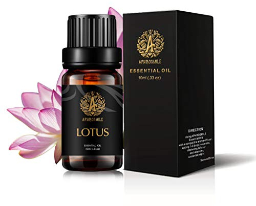 Aromatherapie Lotus ätherisches Öl für Diffusor, Lotusduft ätherisches Öl für Massage, Lotusöl von therapeutischer Qualität für zu Hause, 10 ml Aromatherapie Lotusöl für Kerzen
