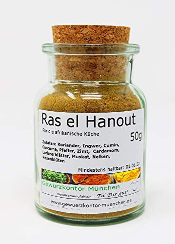 Premium Ras el Hanout Gewürzmischung 50g im Glas Gewürzkontor München