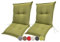 sunnypillow Stuhlauflagen Niedriglehner 100 x 50 (2er Set) - Gartenstuhlauflage Extra Dicke 9 cm - Auflage für Gartenmöbel UV-Lichtecht, Wasserdicht - Outdoor Stuhlkissen für Gartenliegen - Grün