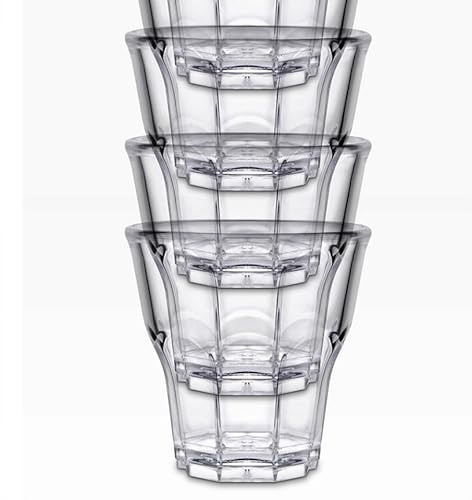 BARCRAFTERS Schnapsglas 10er Set | Kunststoff SAN | 2 cl 4 cl | Shot | Kurzer | Stamperl | Pinnchen | BPA frei