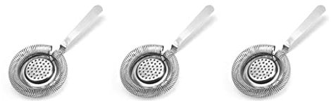 3 Juegos de Colador de cóctel de acero inoxidable Jigger Rose Gold Sliver Filtro de vino antideslizante Bartender Professional Bar Tools