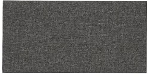 vidaXL Wandpaneele 12 Stk., Wandpolster Wandkissen für Schlafzimmer, Wandverkleidung Polsterpaneel Dekoration, Bettkopfteil Polsterwand DIY-Design, Dunkelgrau 30x15 cm Stoff