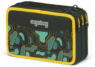 ergobag 40-teiliges Maxi-Set Buntstifte und Filzstifte Lyra Marker, Münzfach, Lineal, Schere, Tribäratops, Taglia Unica, Modern