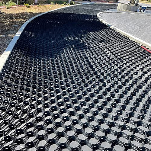 Stabilizzatore de Ghiaia Stabilizzazione Del Terreno Con Griglia Di Ghiaia, Di Rinforzo Del Terreno Per Pavimentazioni Pedonali, Costruzione Di Geogriglie Per Vialetti In Pendenza Erba Da Giardino(Siz
