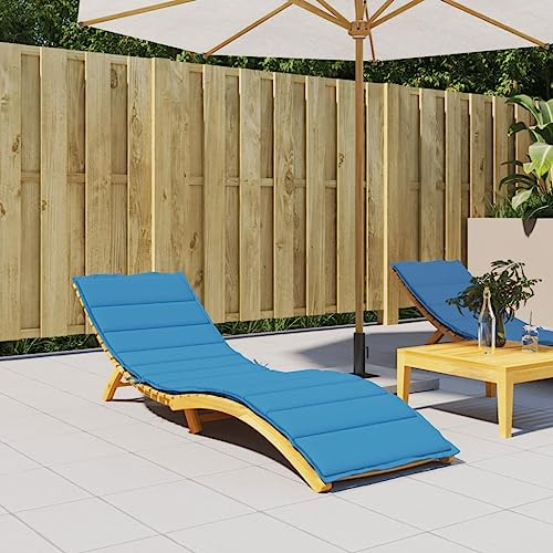 Annlera Blau 200x70x3cm Sonnenliegen-Auflage Oxford-Gewebe Sitzauflage Gartenstuhl Gartenstuhlauflage Gartenliege Auflage Gartenmöbel-Kissen Gartenmöbel Auflagen Liegestuhl Auflage