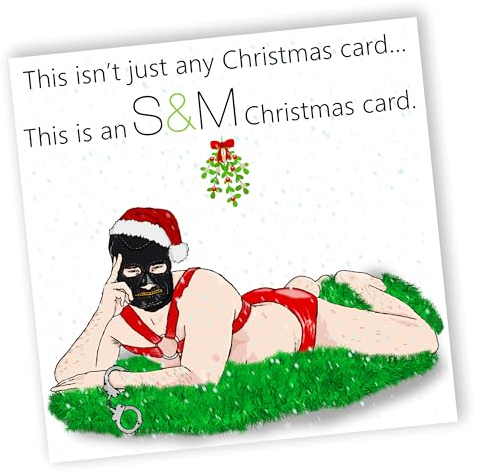 Grehge Hristmas Card - Lustige Vater-Weihnachtskarten 2023 - Lustige Grandad und Brother Christmas Cards - Rude Christmas Card for Husband and Family Members - Personalised Xmas Cards