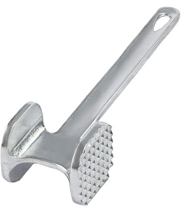 Meat Tenderizer Tool - Dual-Side Meat Mallet Tenderizer for Cooking Food - Metal Meat Tenderizer Hammer Dishwasher Safe - Heavy Duty Kitchen Hammer for Meat