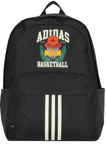 adidas Hoops, zaino unisex per adulti, nero, taglia unica, Nero, One Size, Zaino