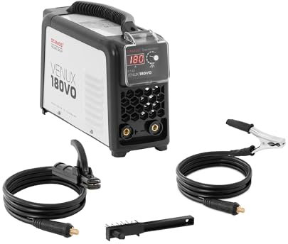 Stamos Germany Poste à souder à l’arc 180 A Facteur de marche 60% IGBT Anti-Stick Hot Start - Poste à souder MMA Poste à souder inverter