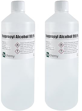 aBalchemy Isopropyl Alcohol 99.9% Child Resistant Cap HDPE bottle 2 x 1 Litre