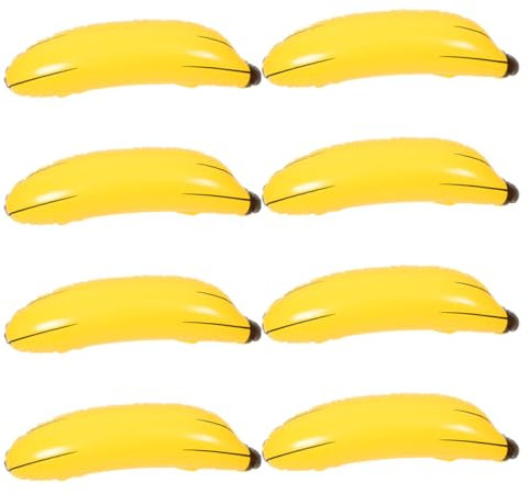 ibasenice 8stücke Aufblasbare Bananen Dekorationen Riesige Bunte Banane Spielzeuge Für Partys Fotoshootings Junggesellenabschiede Und Sommer Poolspiele Für Jeden Anlass