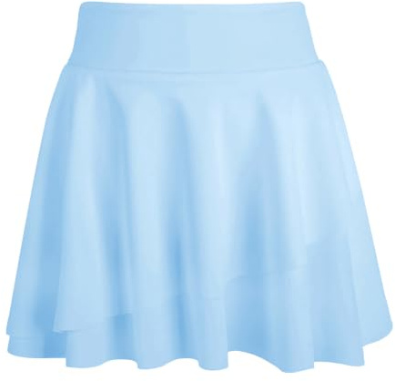 Bezioner Tennisrock Mädchen,Hohe Taille Hosenrock Faltenrock mit Taschen Hose Golf Skorts Plissierte Skater Sportrock Kinder Schuluniform