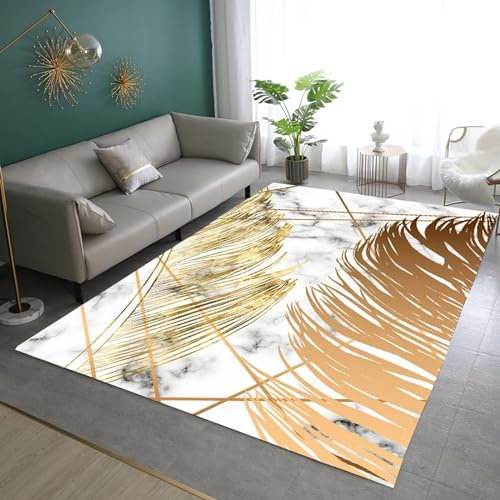 Tapis De Salon, Planter des Feuilles De Bananier 3D, Tapis Antidérapant Moderne, Chambre À Coucher, Bureau, Salon, Tapis Art Déco 100 X 200 Cm - Nettoyage Facile ，Polyester, avec Supp -28751282862451