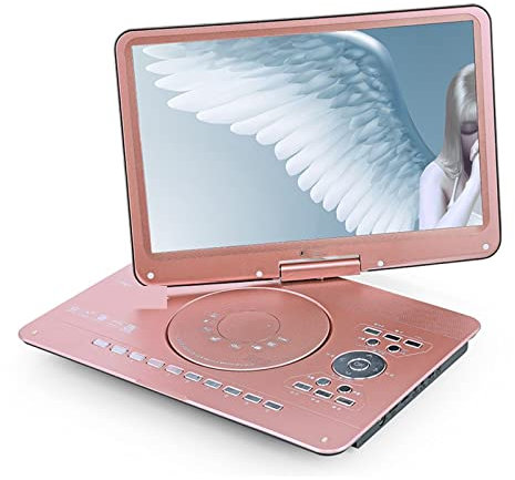 Portable DVD Player, Mobile Disc Player 20 Inch Ultra-thin High-definition Display Built-in Battery Portable Game EVD, MPEG4, VCD, CD, DVD-RW,CD-R/RW for Beginners