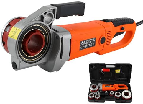 Filiera Elettrica per Filettatura Di Tubi Filettatrice elettrica portatile per tubi Filettatrice per tubi 2300W Filettatrice elettrica per tubi in ferro zincato per uso domestico Utensili pe