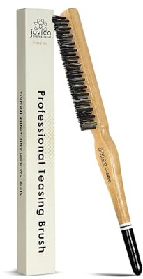 Jovica Small Slick Back Hair Brush - Hair Teasing Comb for Women - Smooting Edge Control