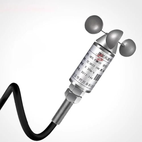 Mini Capteur de Vitesse du Vent 0-30 M/S, Micro Anémomètre en Acier Inoxydable 304, étanche à 360 ° et Résistant à la Corrosion(RS485)