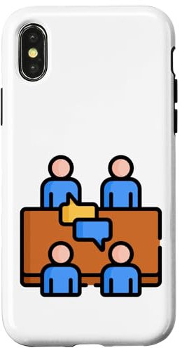 Meeting in The Conference Room Boardroom Meeting Office Case for iPhone X/XS