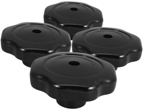 NUOBESTY Bouton de Couvercle de Casserole 19mm 4 Pièces pour Pression | Plastique Noir, Installation Facile, Usage Polyvalent, Convient aux Casseroles et Casseroles en Verre