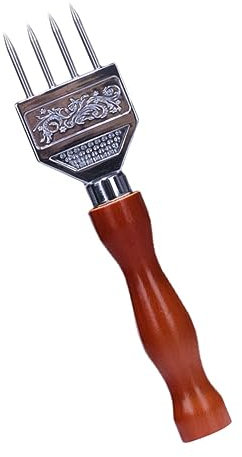 PartyKindom Edelstahl Eispickel Mit Ergonomischem Holzgriff Japanischer Stil Langlebiger Eiszerkleinerer Zum Mühelosen Zerkleinern Von EIS Für Bar Küche Und Home-Cocktails
