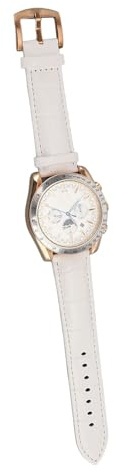 ZJchao Orologio Meccanico Automatico, Orologio da Polso Analogico a Carica Automatica con Fasi Lunari da Uomo con Lancette Luminose, Datario e Resistenza All'acqua, (WHITE)
