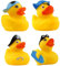 XPEX 4 piezas patos de goma Patitos de Goma Baño Coloridos Patos de Goma Bañera Bebe Bonitos Juguetes de Pato de Baño para la bañera, juguetes de baño（B）
