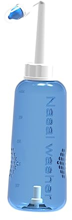 Gatuida Botella De Limpieza Nasal 500 Ml Transparente Para Adultos y Niños Irrigador Nasal De Cuidado Diario Fácil y Segura