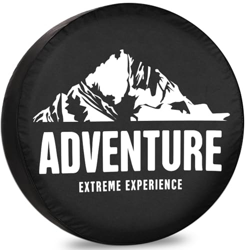 ‌ITINSPACE Aventura Extrema Funda Rueda Accesorios Caravana para Autocaravana - A Prueba de Polvo, Antióxido - Tapacubos 15 Pulgadas(69-75 cm)