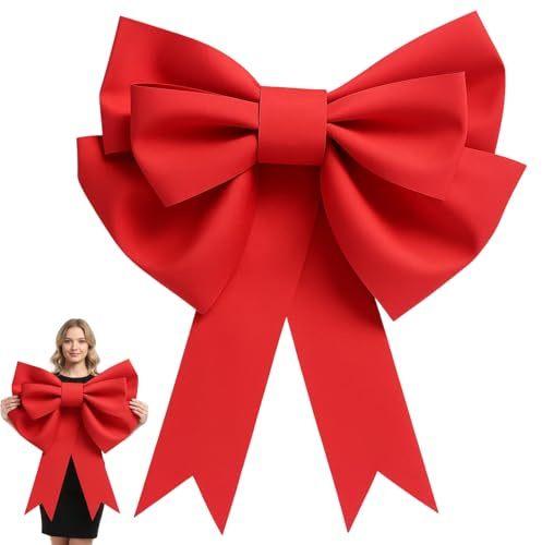 Große Geschenkschleife, Rote Schleife Groß, 50x60 cm Große Schleife Geschenk Perfekte Dekoration Für Geschenke, Auto Und Veranstaltungen