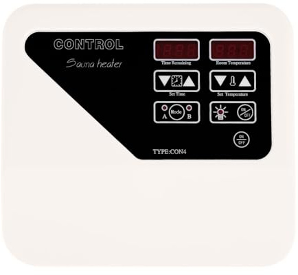 OUKANING Digitaler Saunaofen Regler mit Präziser Temperatursteuerung 104-221°F, Überhitzungsschutz, Wandmontage, Einfache Installation, 2 Betriebsmodi, Klare LCD-Anzeige, Für 3-9KW Saunaöfen