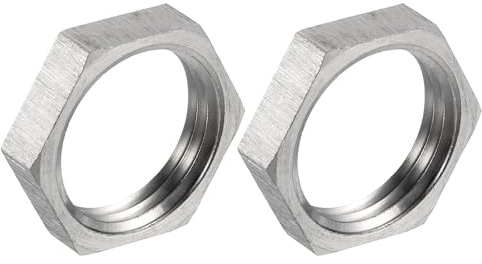QUARKZMAN 2Pcs Raccord De Tuyau Moulé Écrou À Six Pans, 304 Acier Inoxydable Écrou À Six Pans NPT 1/2 Filetage Femelle Pour Plomberie Fixe, Balai À Eau Et Nettoyeur De Train Roulant