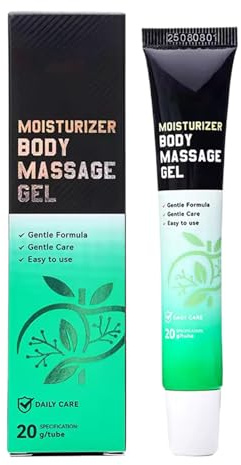 Tragbares Körpergel – 20 g beruhigende Massage-Feuchtigkeitscreme für trockene Haut, feuchtigkeitsspendendes Gel für Rücken, Nacken, Schultern und Gelenke, einfache Anwendung zu Hause oder im Urlaub