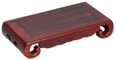 mjyyyds188 Supporto per Bonsai Rettangolare con piedistallo a Spirale in Filo d'Argento, Base in Sequoia for Servizio da tè in Vaso(M)