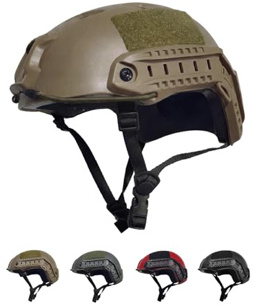 LOOGU Taktisk hjälm snabb airsoft hjälm Ops Core Protective med Pads och Side Rails Crash Outdoor Paintball Combat