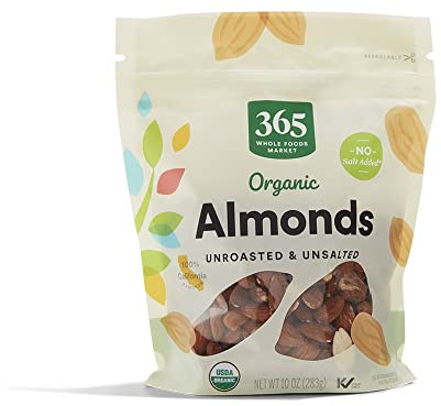 365 by Whole Foods Market, Organic Raw Almonds, 10 Ounce