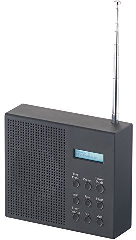 VR-Radio Radio da cantiere: Radio digitale DAB + / FM con batteria ricaricabile, Doppia sveglia, IBS, Display LCD, Timer (Radio esterna, Radio Per bagno, calendario)