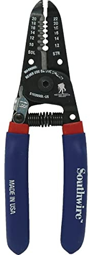 Southwire S1018SOL-US 10-18 AWG SOL & 12-20 AWG STR Ergo Handles Wire Stripper/Cutter