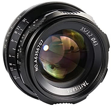 7artisans 35mm F1.2 Manual Focus Lens Large Aperture Prime for Fuji X Mount APS-C Mirrorless Camera Fuji X-A1,X-A10,X-A2,X-A3,X-M2,X-A5,X-T10,X-T20,X-T100,X-PRO1,X-PRO2,X-E1,X-E2