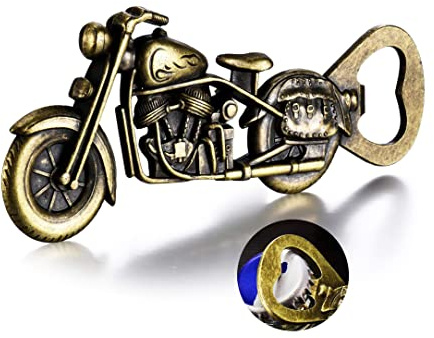 Motorcycle Beer Bottle Opener, Novelty Gifts for Men, Motorbike Beer Men Gift, Christmas Presents for Boyfriend Brother Dad Husband, Bar Bartender Bottle Opener