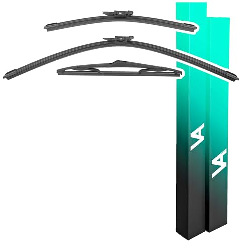 VIA ALBION® Wiper Blades for Nissan Qashqai Mk1 & Qashqai+2 (2007-2013) – All-Weather Set of Front & Rear Wipers