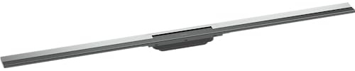 hansgrohe 56047000 RainDrain Flex Complete Set Shower Drain 1200 Can Be Shortened Chrome Channel, 120 cm