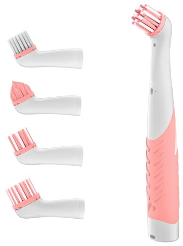 Pest Reject Pro Electric Brush with 4-in-1 Multiple Brush Heads, Cordless Motorized Cleaning Brush for Bathroom, Toilet, Kitchen, Tile, Crevice
