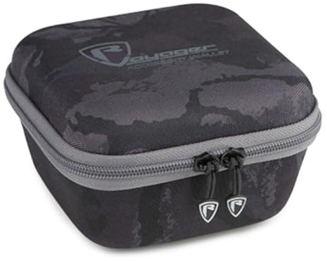 Fox Rage Camo Voyager Hard Accessory Wallet 9x15x15cm - Angeltasche zum Spinnfischen, Zubehörtasche für Raubfischzubehör